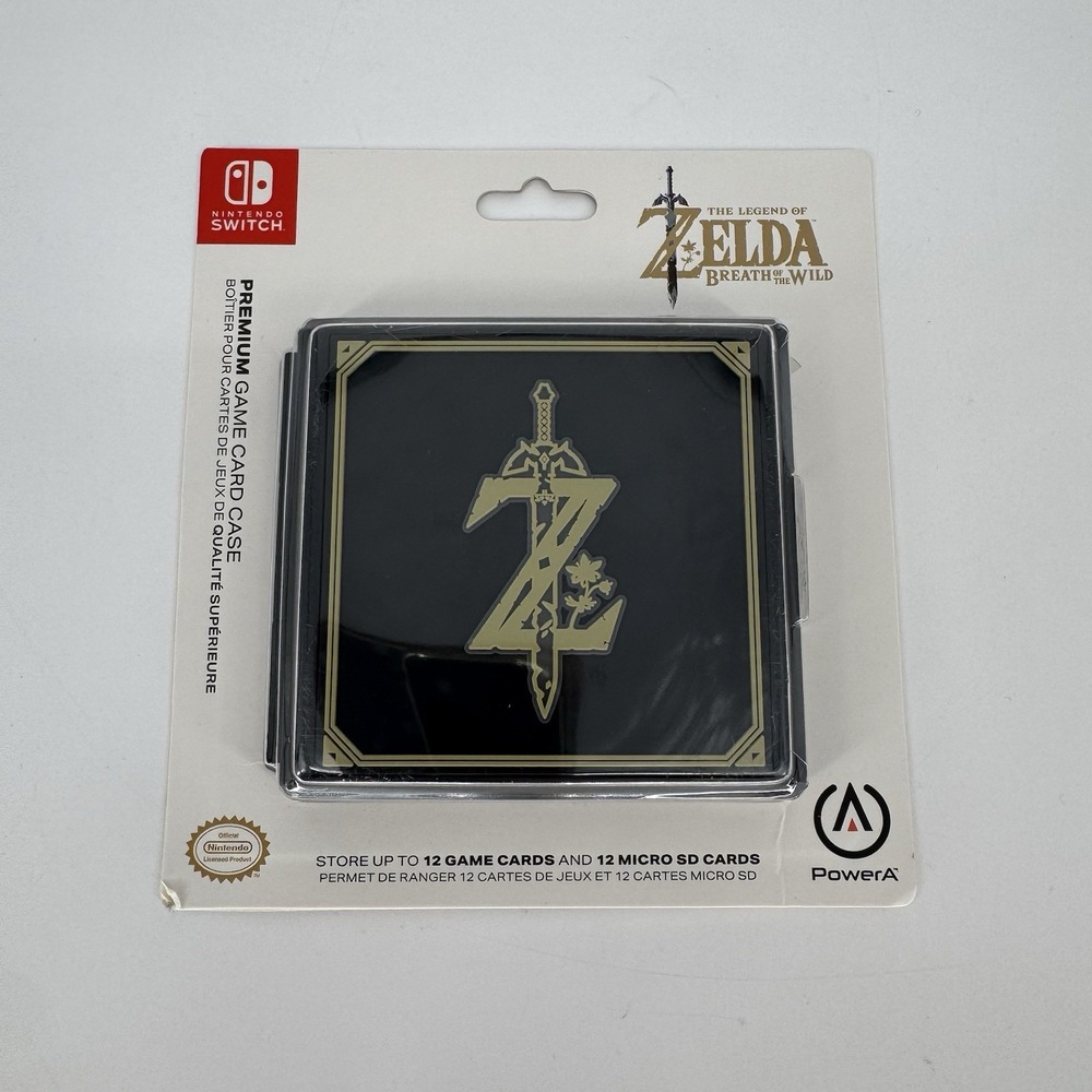 Licensed Legend of Zelda Nintendo Switch Black Game Card Case Brand‎ New